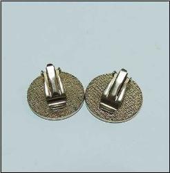 Vintage Klipsli Mineli Kuşlar Yuvarlak Küpeler