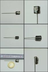 Antika 10 Ayar Altın El Yapımı Oniks Sardonyx Portre İğne 0032