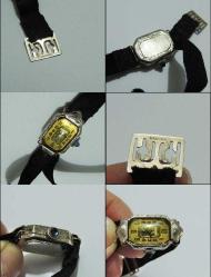 Antika 14K 14 Ayar Beyaz Altın DİDİSHEİM SWİSS Bayan Kol Saati 0048