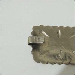 Vintage SİLVEL Marka Gümüş Renk Metal Concho Kemer Amerika