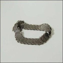 Vintage 925 Gümüş İMİTASYON Osmanlı Paralarından Yapılma Bilezik 0052