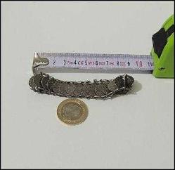 Vintage 925 Gümüş İMİTASYON Osmanlı Paralarından Yapılma Bilezik 0052