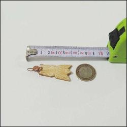 Vintage El Yapımı Bakır ve Kemik Kolye Ucu