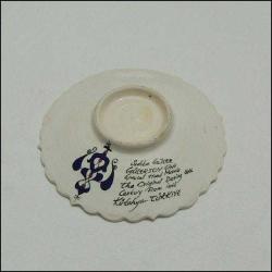 Vintage Kütahya El Boyama Seramik Tabak