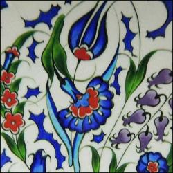 Vintage Kütahya El Boyama Seramik Tabak