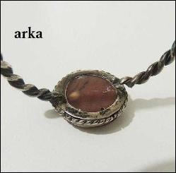 Antika Gümüş ve Elde Oyma  Akik Taşı Ying Yang Bilezik Çin