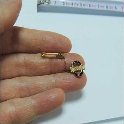 Retro Mineli Altın Dolgu Beta Sigma ve Torch Masonik İkili İğne Rozet