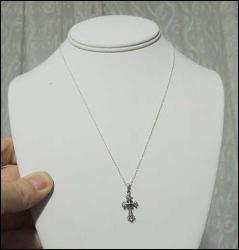 Vintage 925 Gümüş Haç Kolye 0041