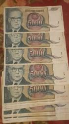 40 adet Yugoslavya 5000 Dinar