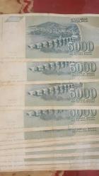 40 adet Yugoslavya 5000 Dinar