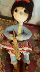 Antika Cadı bez bebek