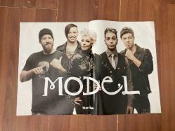 Model & Big Time Rush / A3 ebadında lamine kaplı poster