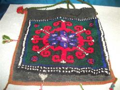 Antika - EL DOKUMASI - YÜN  YÖRÜK ÇOBAN ÇANTASI - 39X40 CM - kitantik - kitaLog