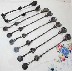 Antika - AnTiKa OSMANLI GÜMÜŞ ÇAY KAŞIĞI TaKıMı......HaRiKa - kitantik - kitaLog