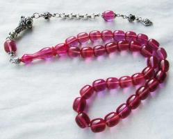 YaNSıMaLı EFLATUN ReNK SÜPER 33 LüK ATEŞİ KEHRİBAR TESBİH.......9,5x10,5mm