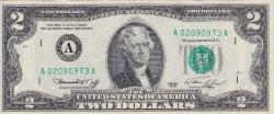 Efemera - ABD 2 Dolar 1976 Kayık Baskı ÇİL (K-52) - kitantik - kitaLog