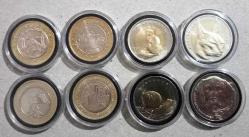 Hatıra Para Lotu 8'li Çatal B.,Uzun Kulak,Meclis,Ankara Kedisi,Yedi U.,Temmuz,Ayasofya,Antep (L-6)