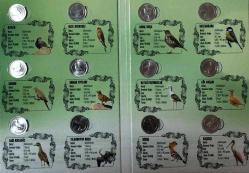 Anadolu'ya Özgü Kuşlar Serisi Takım Alüminyum 2020 Yılı 12 li 1 Kuruş , Darphane Özel Albümü (L-64)