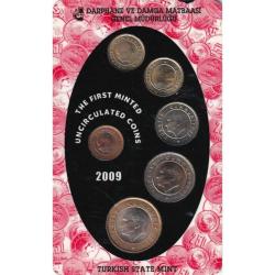 Darphane 2009 İlk Baskı Kuruşlar Para Seti ÇİL (L-30)