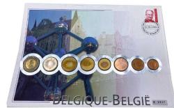 Hatıra Para Belçika Euro Set - ÇİL Paralar 1999-2000 yıllarına aittir (ZARFLI ve PULLU)