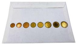 Hatıra Para Belçika Euro Set - ÇİL Paralar 1999-2000 yıllarına aittir (ZARFLI ve PULLU)