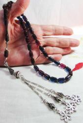 ÇoK ÖZEL ReNK ATEŞİ SIKMA KEHRİBAR 33 LÜK TESBİH.........6,5x11,5mm ERBABACAN AtÖLYeSi