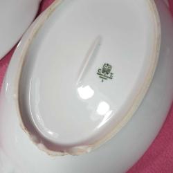 ANTİKA C.T. TIELSCH-ALTWASSER GERMANY 3 KAPAKLI PORSELEN SAHAN ÇORBALIK , HÂLİYLE