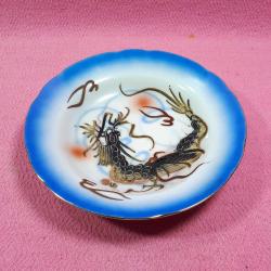 ANTİKA ELİŞİ BLUE DRAGON KUTANI CHINA MADE IN JAPAN PORSELEN TABAK