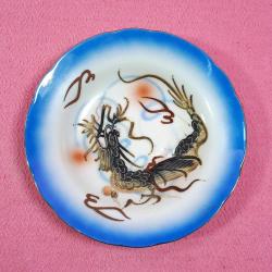 ANTİKA ELİŞİ BLUE DRAGON KUTANI CHINA MADE IN JAPAN PORSELEN TABAK