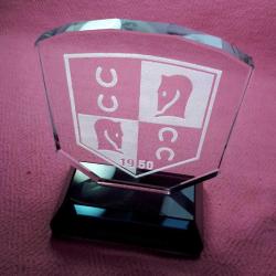 VINTAGE TÜRKİYE JOKEY KULÜBÜ LOGOLU KRİSTAL CAM AKSESUAR BİBLO