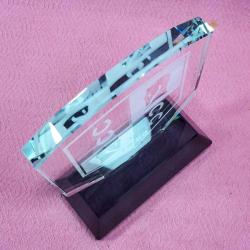 VINTAGE TÜRKİYE JOKEY KULÜBÜ LOGOLU KRİSTAL CAM AKSESUAR BİBLO