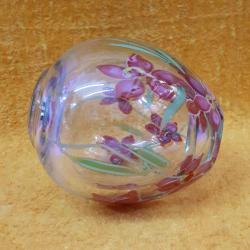 ANTİKA MURANO EL YAPIMI ÇİÇEK RESİMLİ TASARIM VAZO