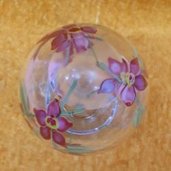 ANTİKA MURANO EL YAPIMI ÇİÇEK RESİMLİ TASARIM VAZO