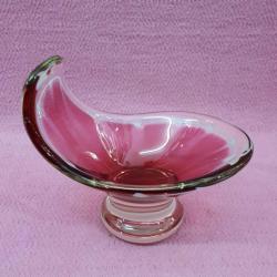 VINTAGE MURANO İMZALI EL YAPIMI GONDOL FORMLU GÜL KURUSU RENKLİ ŞEKERLİK