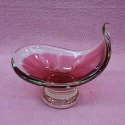 VINTAGE MURANO İMZALI EL YAPIMI GONDOL FORMLU GÜL KURUSU RENKLİ ŞEKERLİK