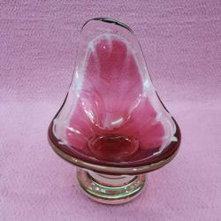 VINTAGE MURANO İMZALI EL YAPIMI GONDOL FORMLU GÜL KURUSU RENKLİ ŞEKERLİK