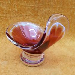 VINTAGE MURANO İMZALI EL YAPIMI GONDOL FORMLU GÜL KURUSU RENKLİ ŞEKERLİK