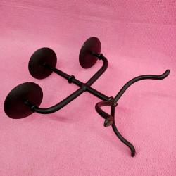 VINTAGE ELİŞİ FERFORJE 3 MUMLU ŞAMDAN