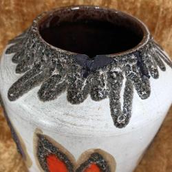 RETRO W.GERMANY ELİŞİ BÜYÜK BOY SERAMİK VAZO , HALİYLE