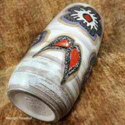 RETRO W.GERMANY ELİŞİ BÜYÜK BOY SERAMİK VAZO , HALİYLE