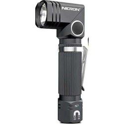NICRON N7 5W 600LM LED El Feneri 90°DÖNEBİLEN KAFA ALÜMİNYUM GÖVDE MIKNATISLI TABAN TAKTİK EL FENERİ
