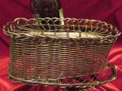 ŞARAPLIK SERVİS ASKISI.ÇOK ENDER OLDUKÇA YAŞLI EL İŞİ TEL ÖRME SANATININ ZİRVESİ NEFİS BİR OBJE 491