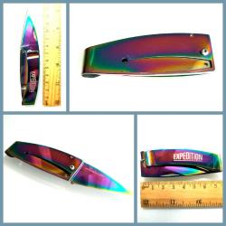 OMENİV'DEN RENKLİ ÇELİK ÇAKI PARA KLİPSİ LİRA DOLAR EURO KLİPSİ BIÇAK ANAHTARLIK KEMER OUTDOOR KAMP