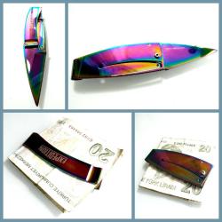 OMENİV'DEN RENKLİ ÇELİK ÇAKI PARA KLİPSİ LİRA DOLAR EURO KLİPSİ BIÇAK ANAHTARLIK KEMER OUTDOOR KAMP