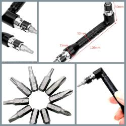 OMENİV'DEN ÇİFT TARAFLI TORNAVİDA + 10 UÇLU SET OUTDOOR BİSİKLET KAMP HOBİ KOMPAKT SÜPER