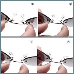OMENİV'DEN ÇERÇEVESİZ SAPSIZ BURUN ÜSTÜ GÜNEŞ GÖZLÜĞÜ MATRİX GÖZLÜK UV400 MAVİ AYNA