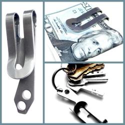 OMENİV'DEN SOM ÇELİK PARA LİRA DOLAR EURO KLİPSİ ANAHTARLIK KEMER OUTDOOR KAMP SPOR SÜPER