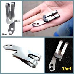 OMENİV'DEN SOM ÇELİK PARA LİRA DOLAR EURO KLİPSİ ANAHTARLIK KEMER OUTDOOR KAMP SPOR SÜPER