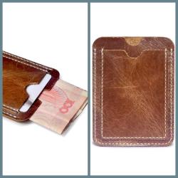 OMENİV'DEN GERÇEK DERİ EL YAPIMI VİNTAGE TASARIM PARA KREDİ KARTI CÜZDANI! PRATİK ŞIK KARTLIK CÜZDAN