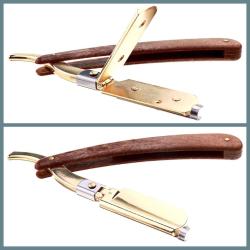 Antika - OMENİV'DEN TAM JİLETLİ GOLD RENK USTURA BERBER USTURASI TRAŞ TIRAŞ BIÇAĞI! ÖZEL MEKANİZMA SÜPER - kitantik - kitaLog